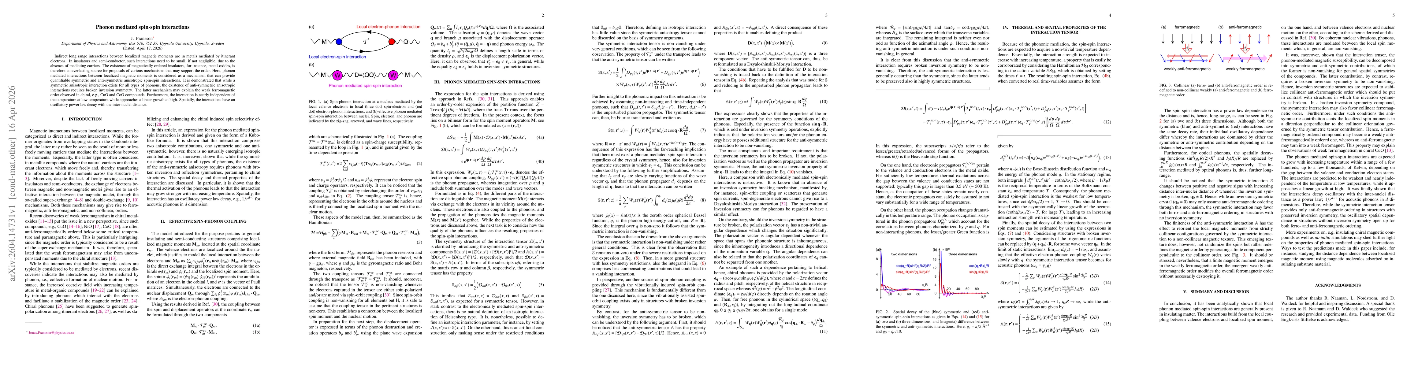 Thumbnail for Phonon mediated spin-spin interactions