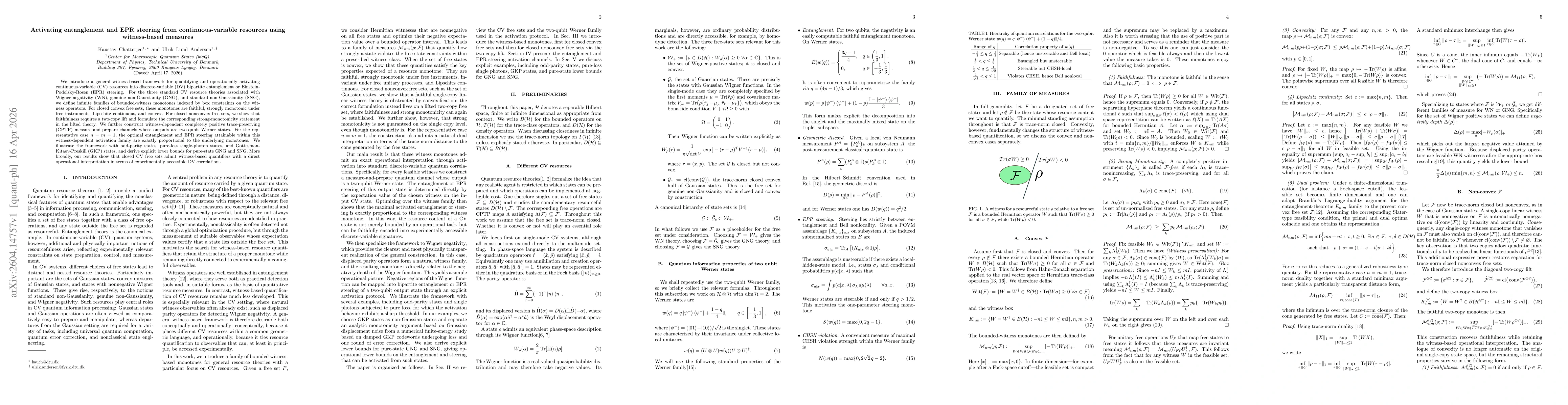Thumbnail for Activating entanglement and EPR steering from continuous-variable resources using witness-based measures