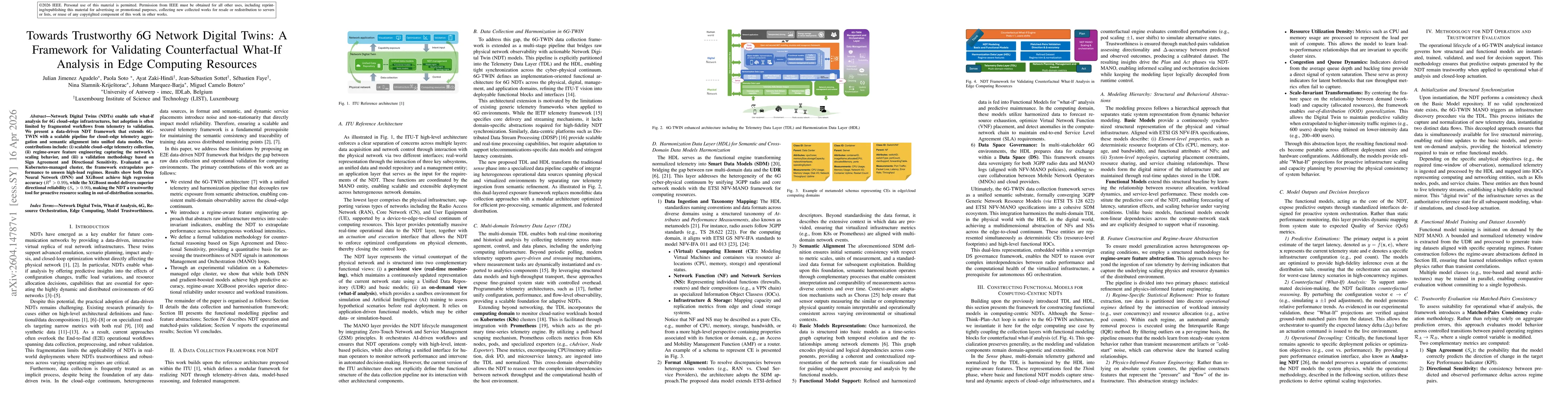 Thumbnail for Towards Trustworthy 6G Network Digital Twins: A Framework for Validating Counterfactual What-If Analysis in Edge Computing Resources