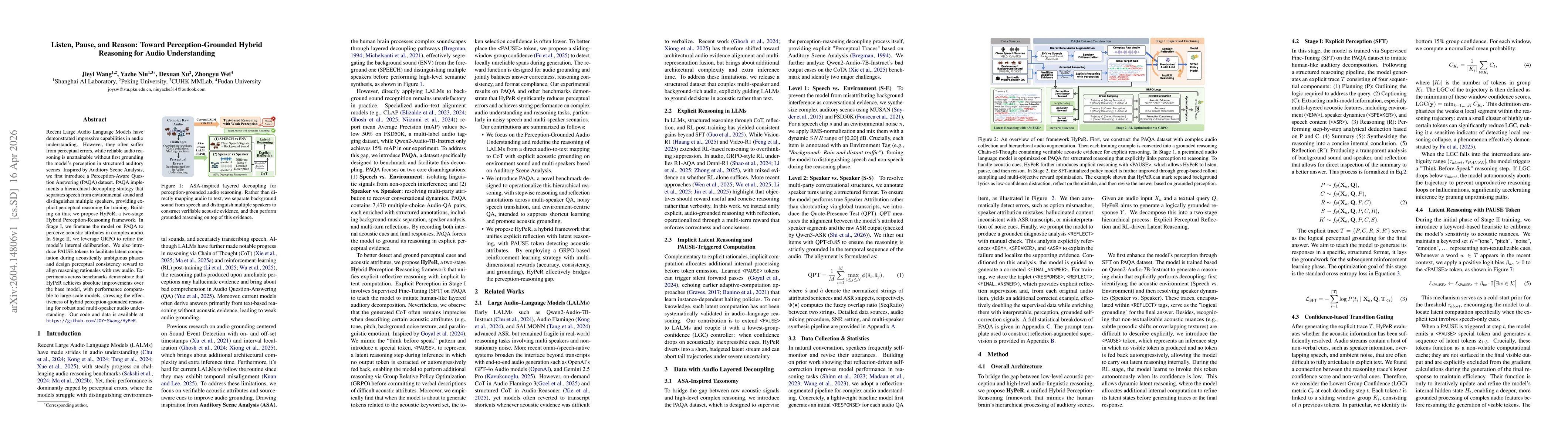 Thumbnail for Listen, Pause, and Reason: Toward Perception-Grounded Hybrid Reasoning for Audio Understanding