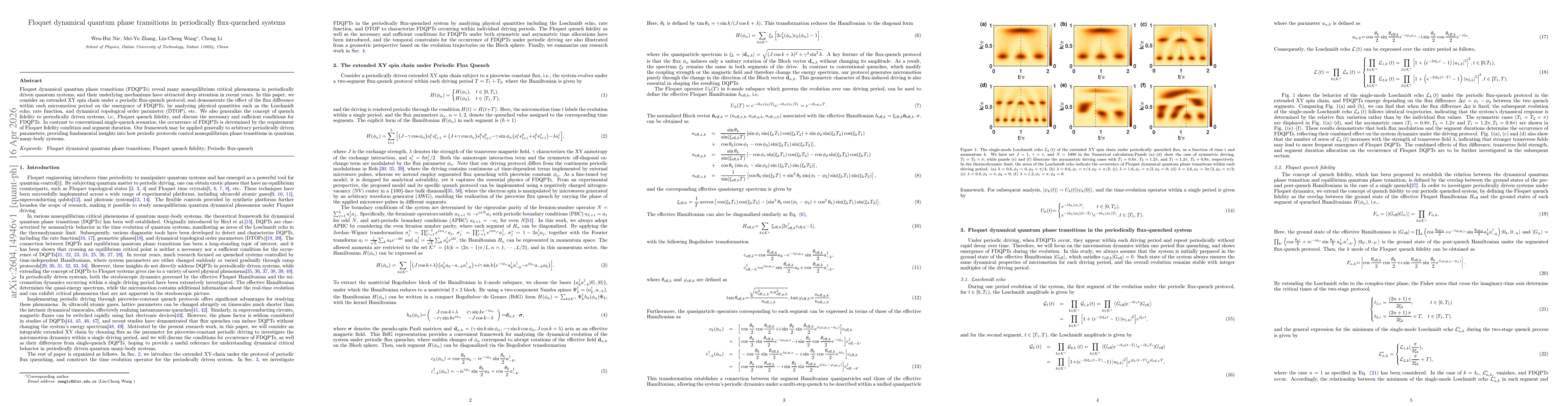 Thumbnail for Floquet dynamical quantum phase transitions in periodically flux-quenched systems