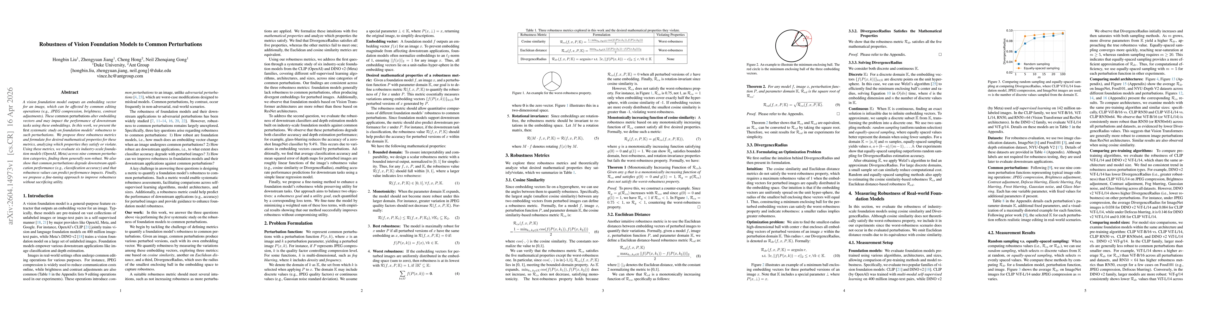 Thumbnail for Robustness of Vision Foundation Models to Common Perturbations