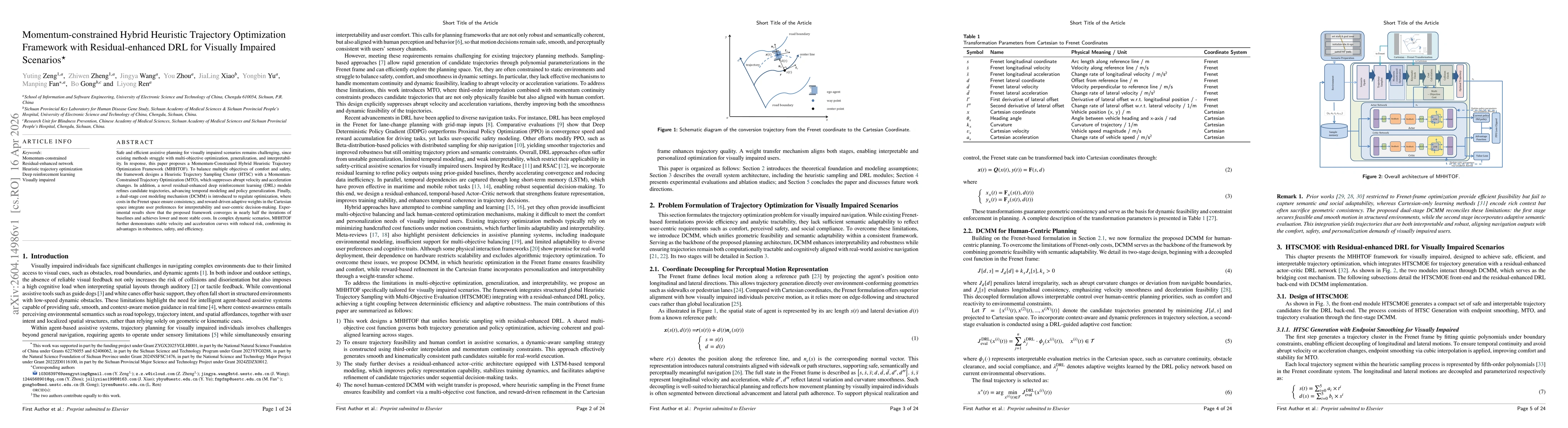 Thumbnail for Momentum-constrained Hybrid Heuristic Trajectory Optimization Framework with Residual-enhanced DRL for Visually Impaired Scenarios