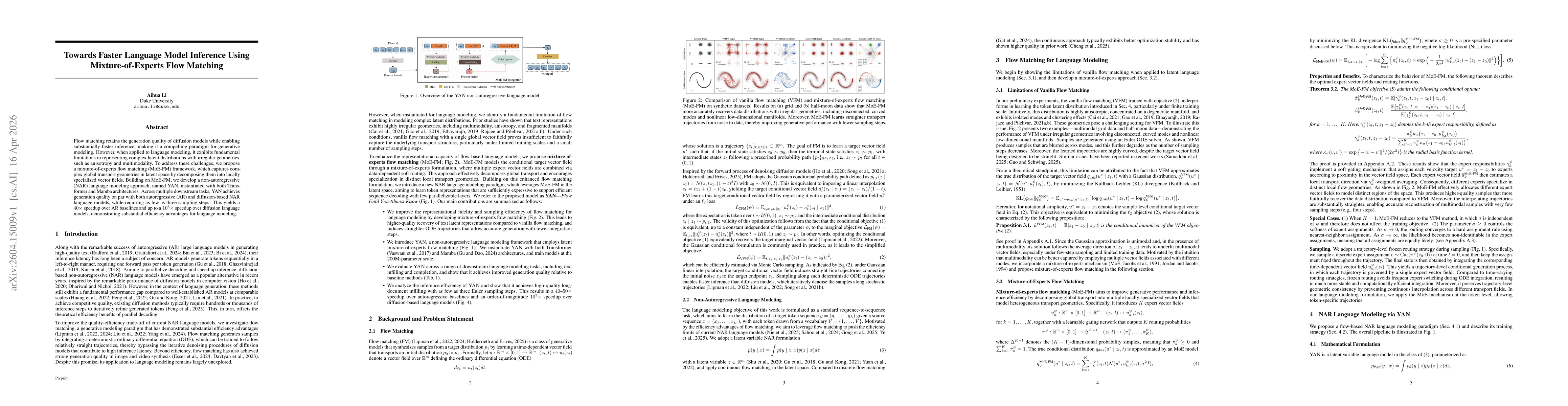Thumbnail for Towards Faster Language Model Inference Using Mixture-of-Experts Flow Matching