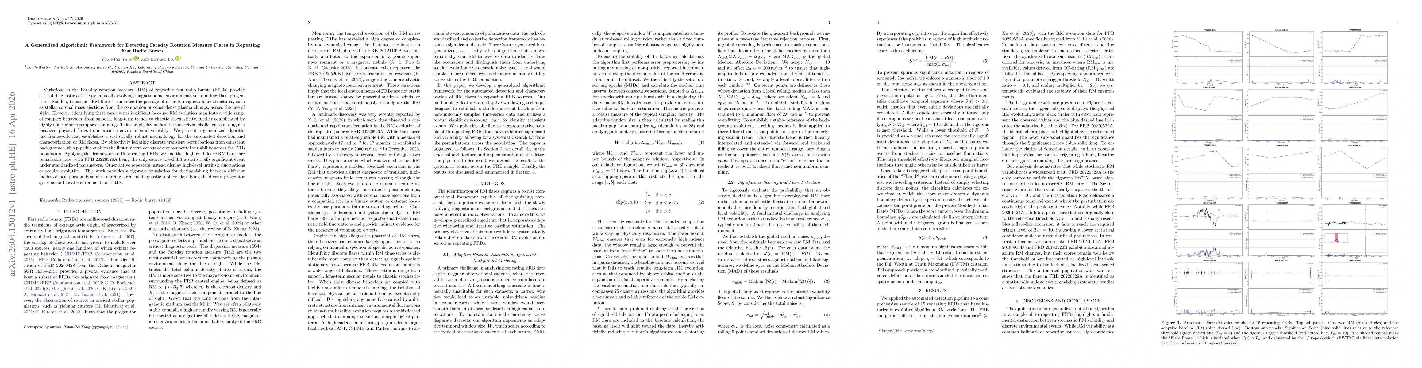 Thumbnail for A Generalized Algorithmic Framework for Detecting Faraday Rotation Measure Flares in Repeating Fast Radio Bursts