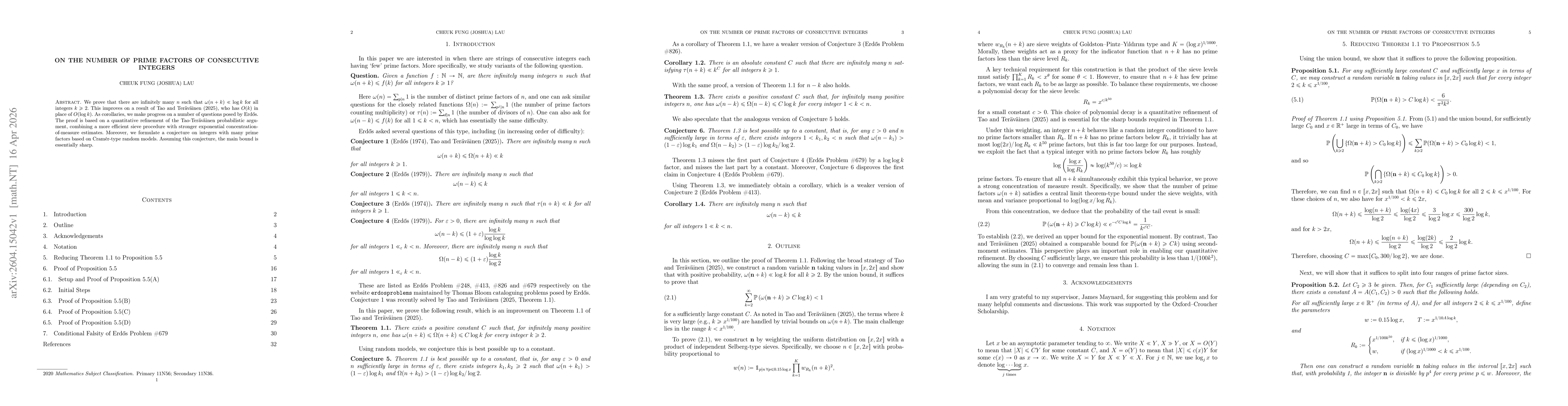 Thumbnail for On the Number of Prime Factors of Consecutive Integers