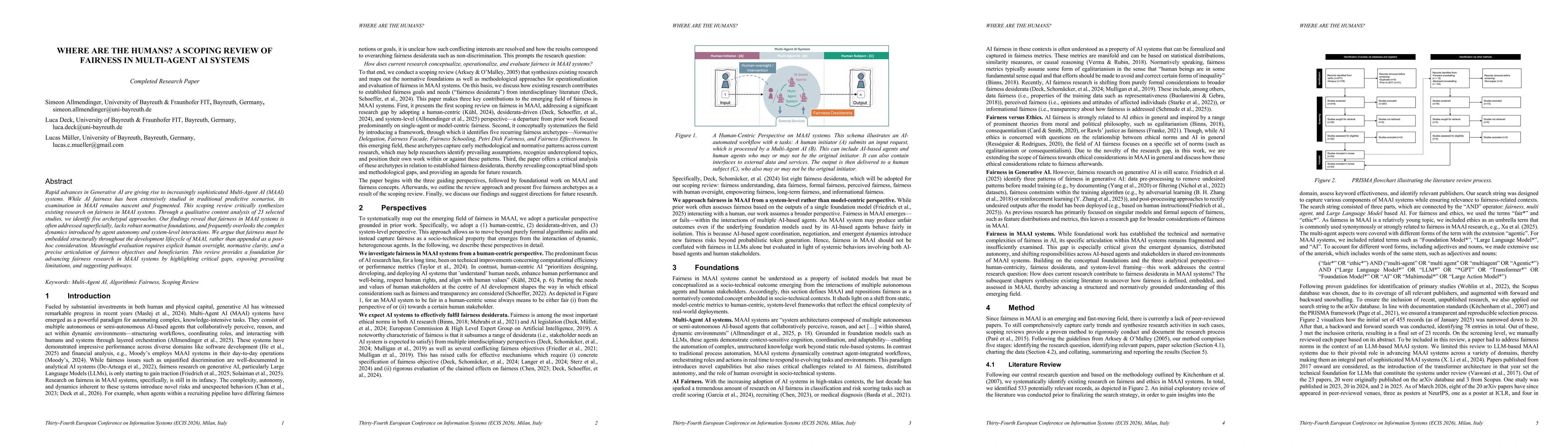 Thumbnail for Where are the Humans? A Scoping Review of Fairness in Multi-agent AI Systems