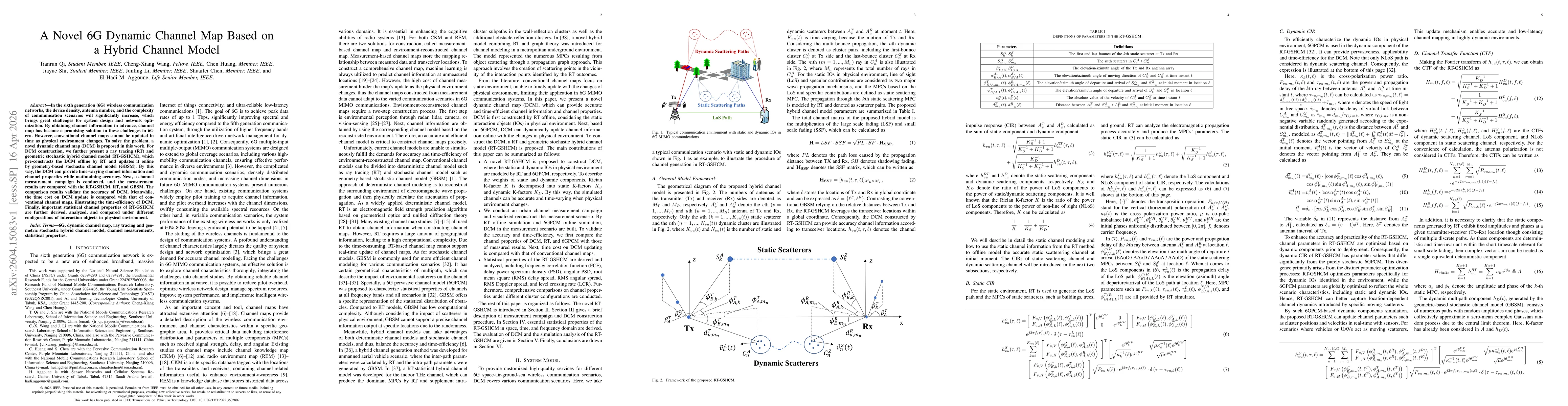 Thumbnail for A Novel 6G Dynamic Channel Map Based on a Hybrid Channel Model