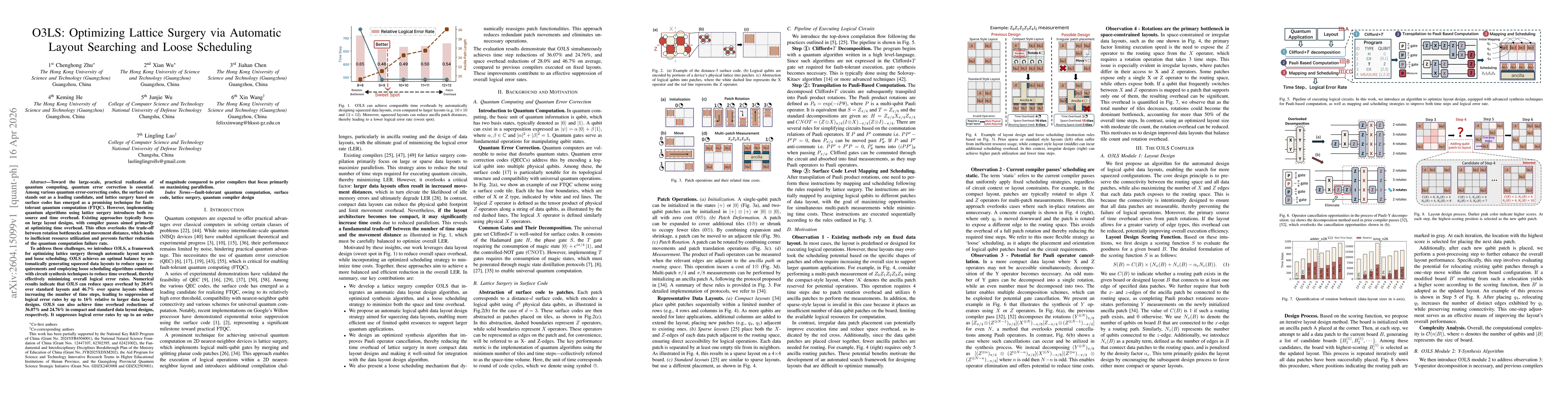 Thumbnail for O3LS: Optimizing Lattice Surgery via Automatic Layout Searching and Loose Scheduling