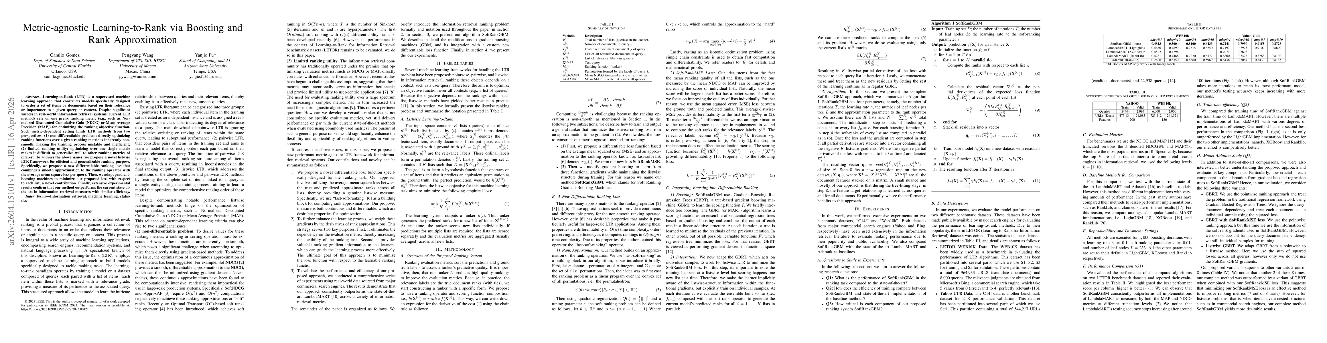 Thumbnail for Metric-agnostic Learning-to-Rank via Boosting and Rank Approximation