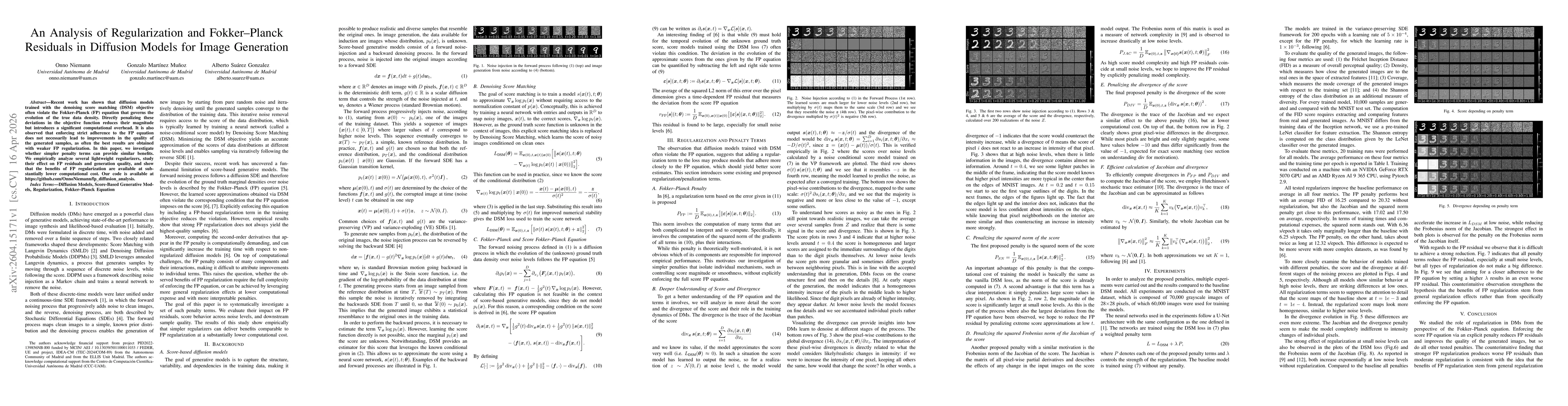 Thumbnail for An Analysis of Regularization and Fokker-Planck Residuals in Diffusion Models for Image Generation