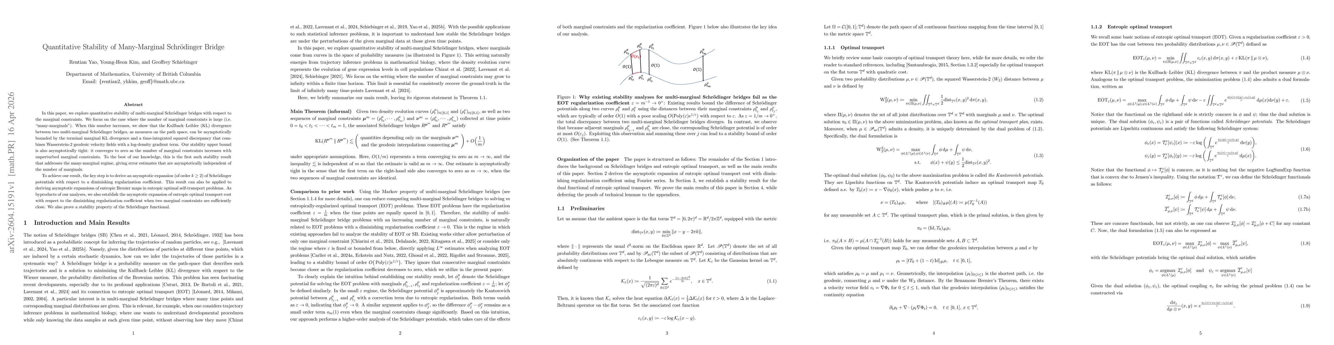 Thumbnail for Quantitative Stability of Many-Marginal Schrodinger Bridge