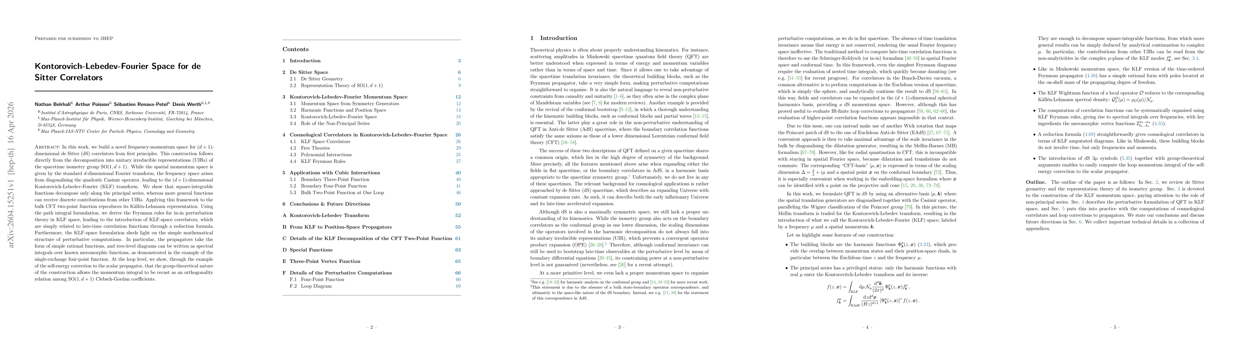 Thumbnail for Kontorovich-Lebedev-Fourier Space for de Sitter Correlators