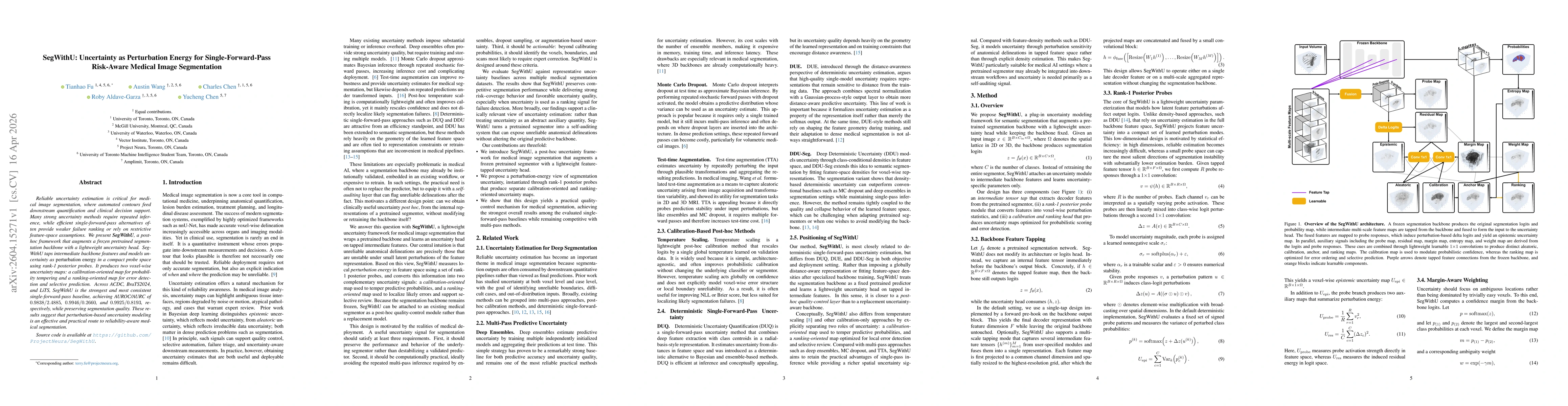 Thumbnail for SegWithU: Uncertainty as Perturbation Energy for Single-Forward-Pass Risk-Aware Medical Image Segmentation