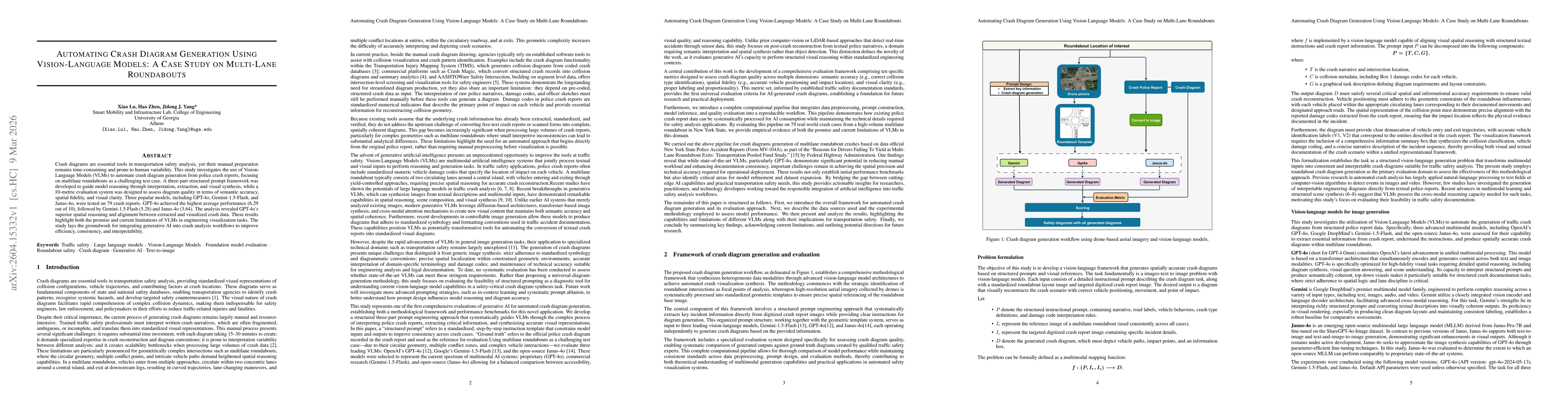 Thumbnail for Automating Crash Diagram Generation Using Vision-Language Models: A Case Study on Multi-Lane Roundabouts