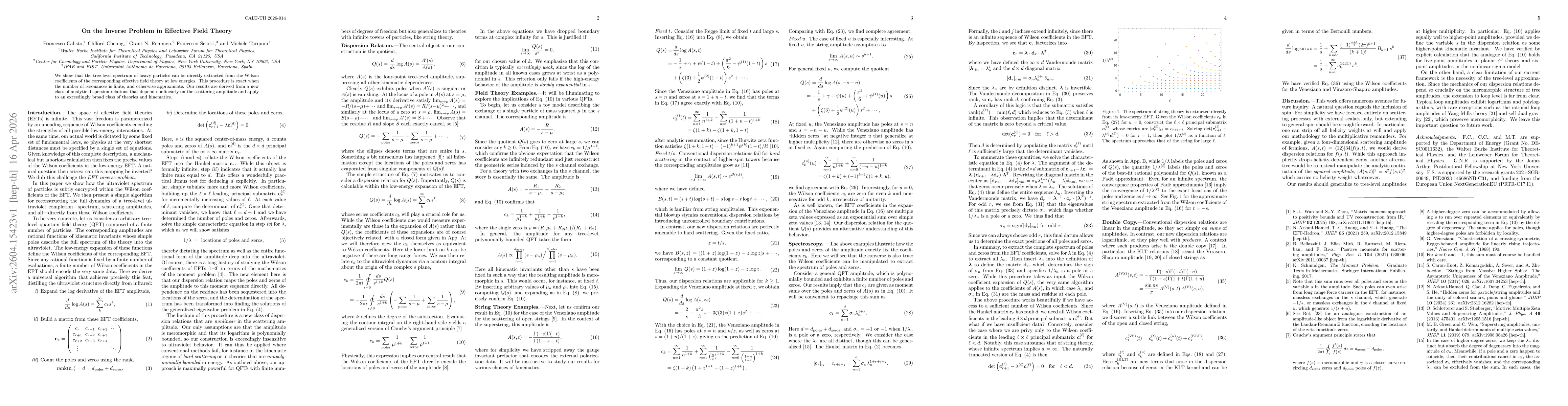 Thumbnail for On the Inverse Problem in Effective Field Theory