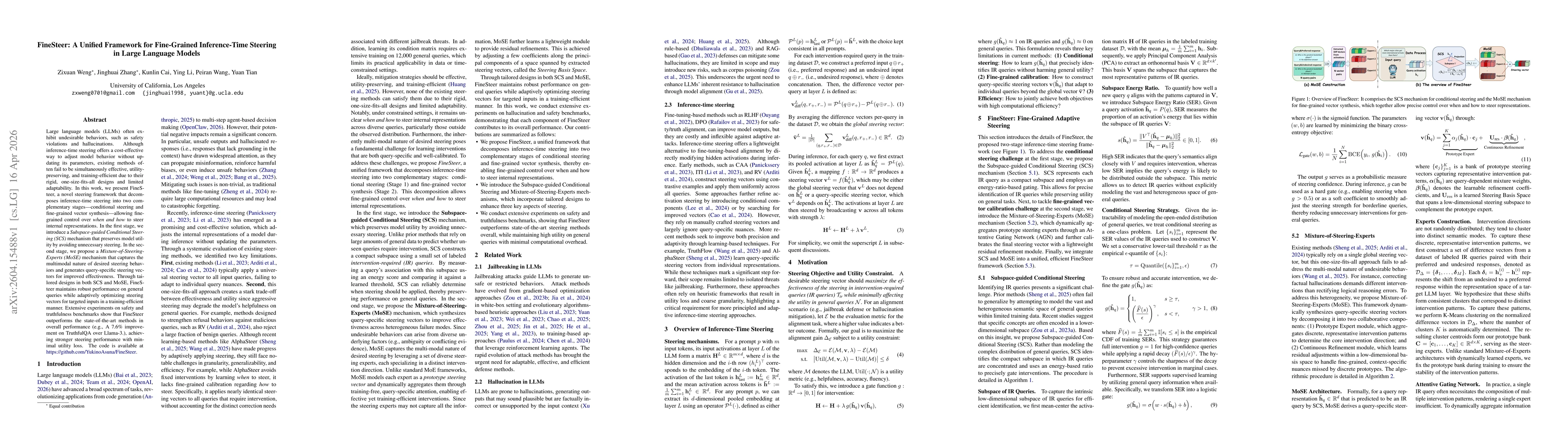 Thumbnail for FineSteer: A Unified Framework for Fine-Grained Inference-Time Steering in Large Language Models