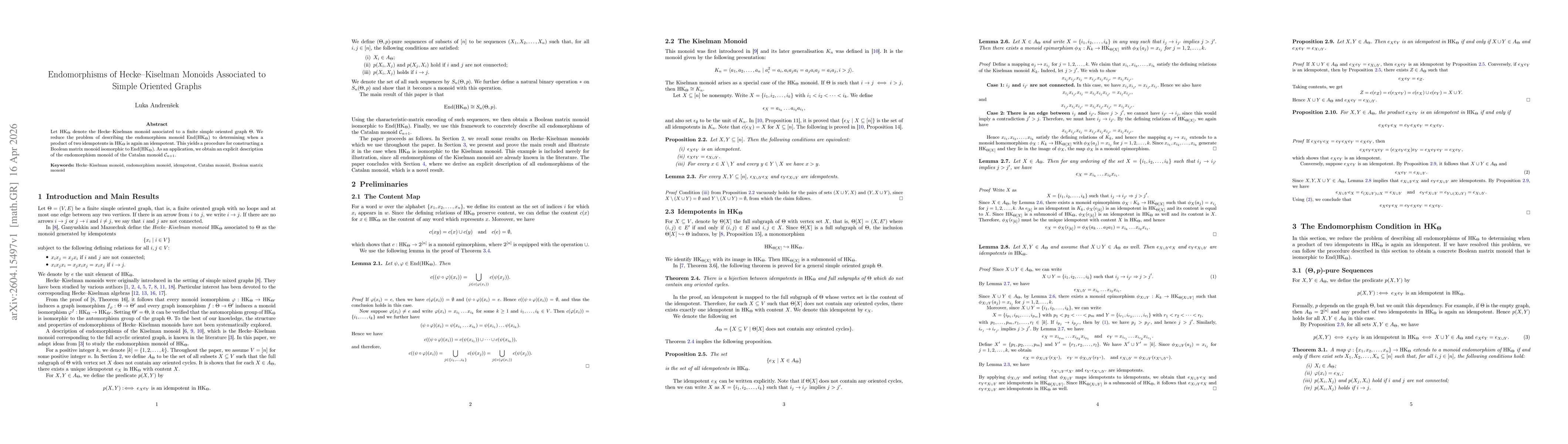 Thumbnail for Endomorphisms of Hecke-Kiselman Monoids Associated to Simple Oriented Graphs