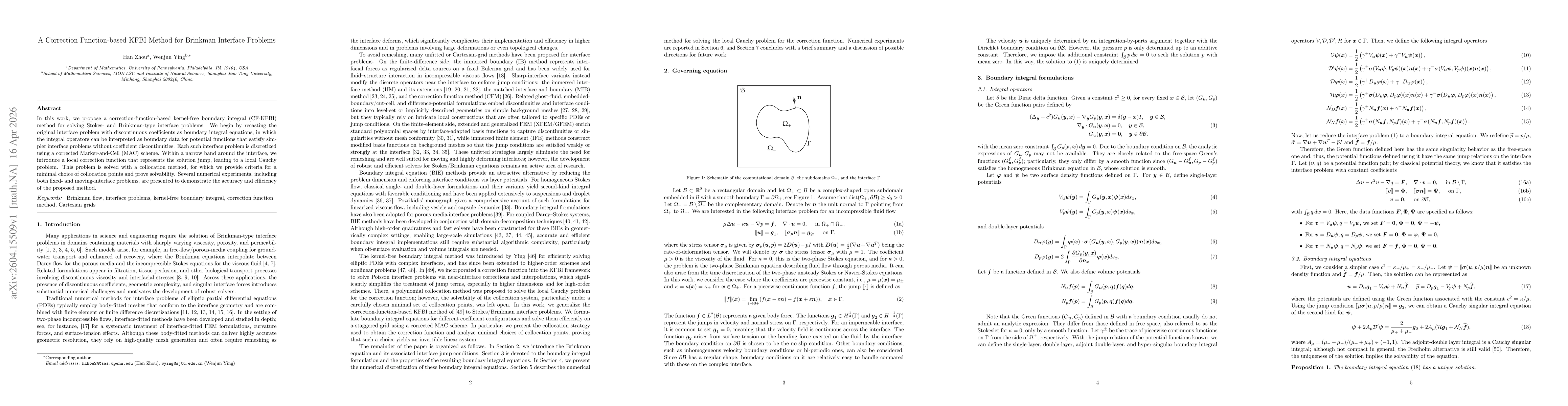 Thumbnail for A Correction Function-based KFBI Method for Brinkman Interface Problems