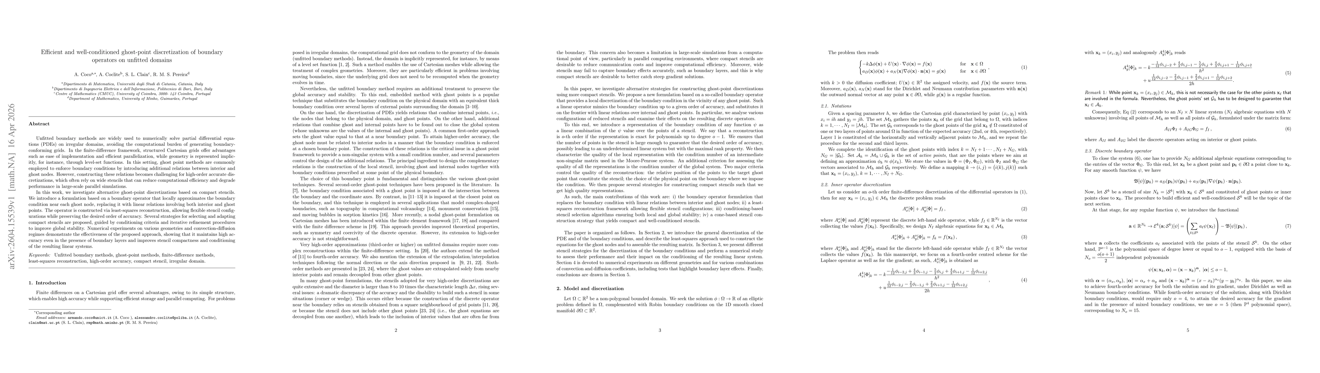 Thumbnail for Efficient and well-conditioned ghost-point discretization of boundary operators on unfitted domains