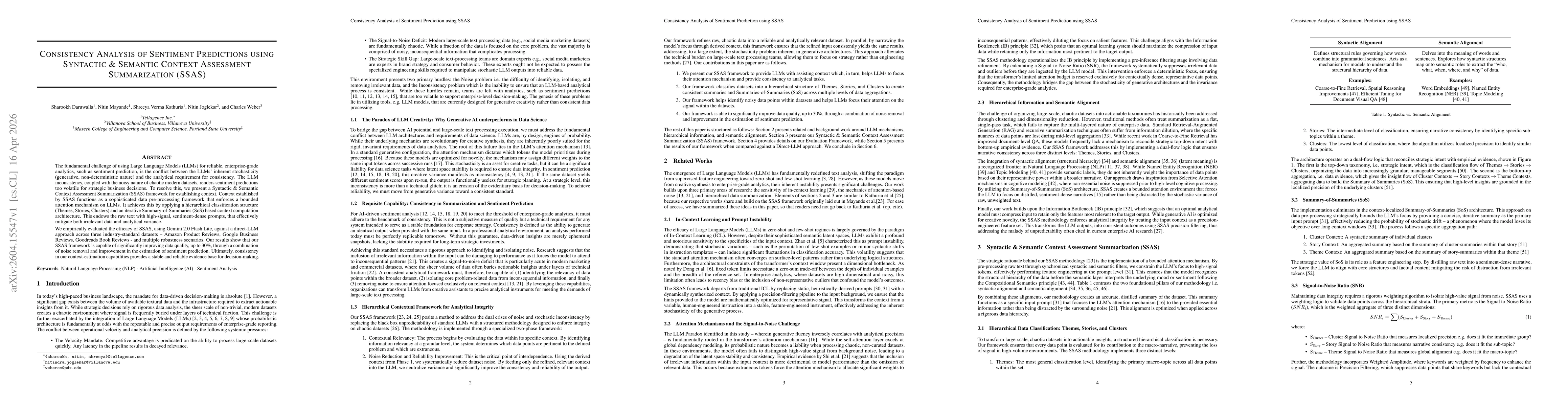 Thumbnail for Consistency Analysis of Sentiment Predictions using Syntactic & Semantic Context Assessment Summarization (SSAS)