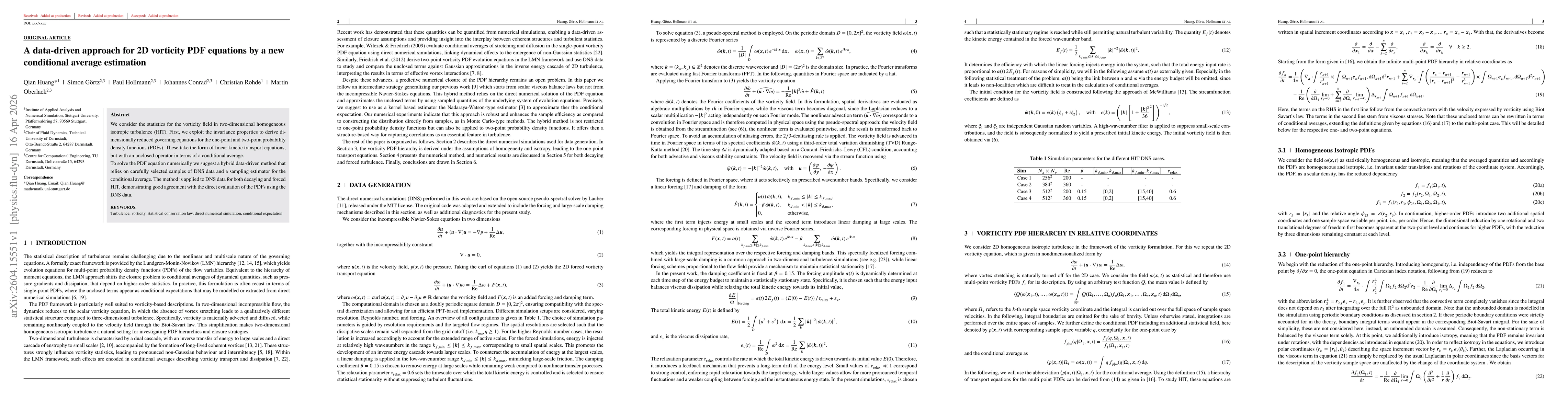 Thumbnail for A data-driven approach for 2D vorticity PDF equations by a new conditional average estimation