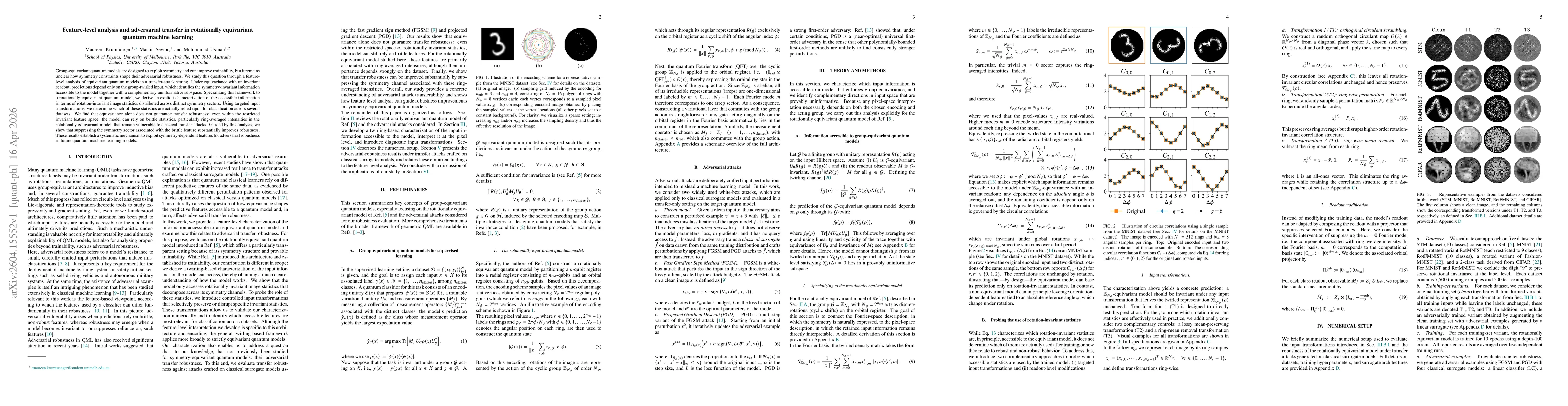 Thumbnail for Feature-level analysis and adversarial transfer in rotationally equivariant quantum machine learning
