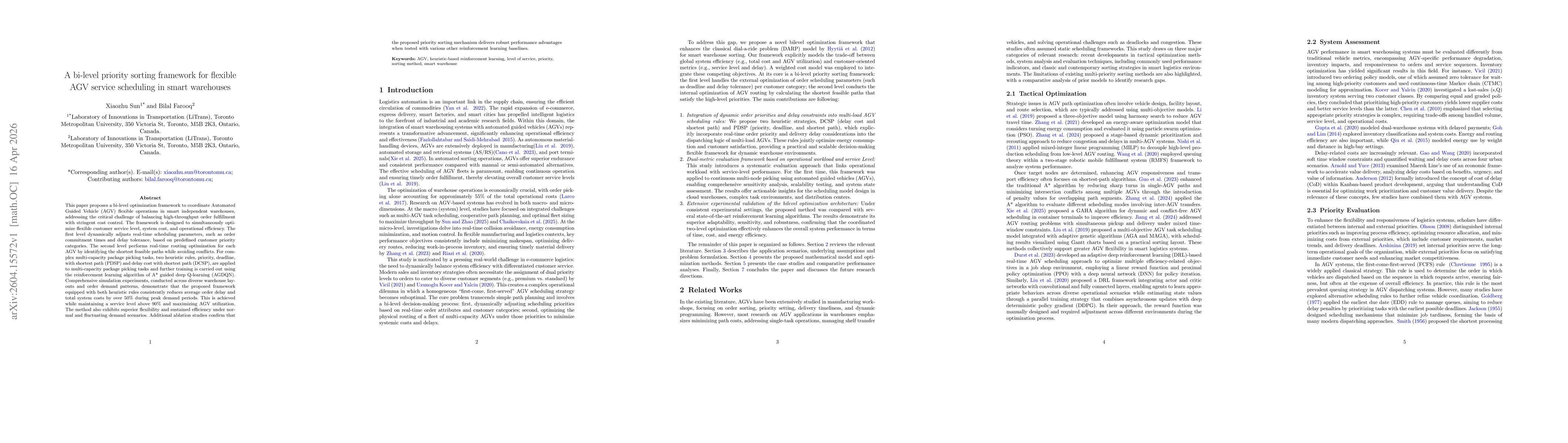 Thumbnail for A bi-level priority sorting framework for flexible AGV service scheduling in smart warehouses