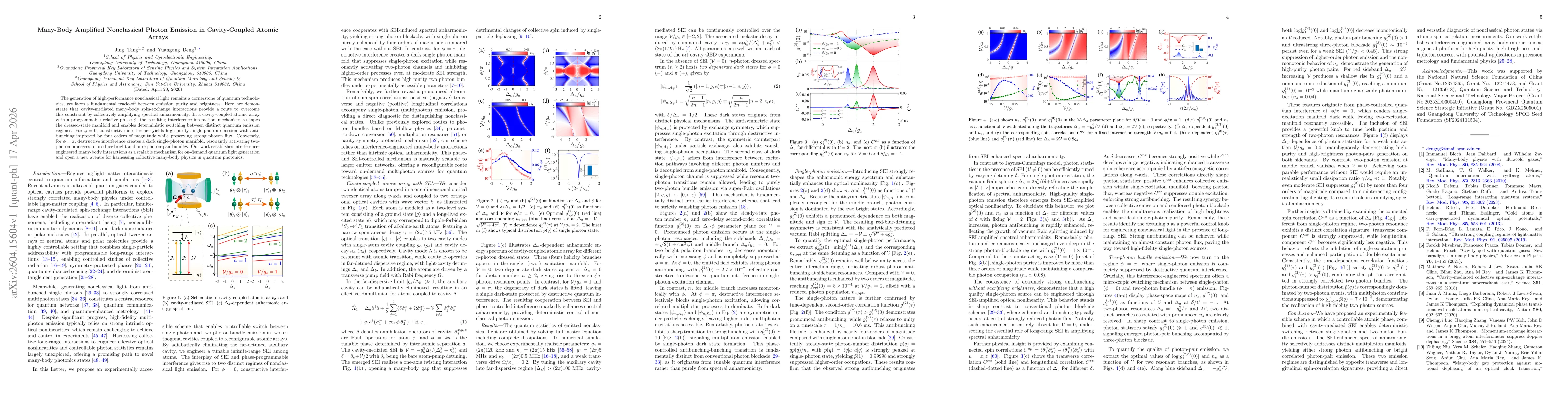 Thumbnail for Many-Body Amplified Nonclassical Photon Emission in Cavity-Coupled Atomic Arrays