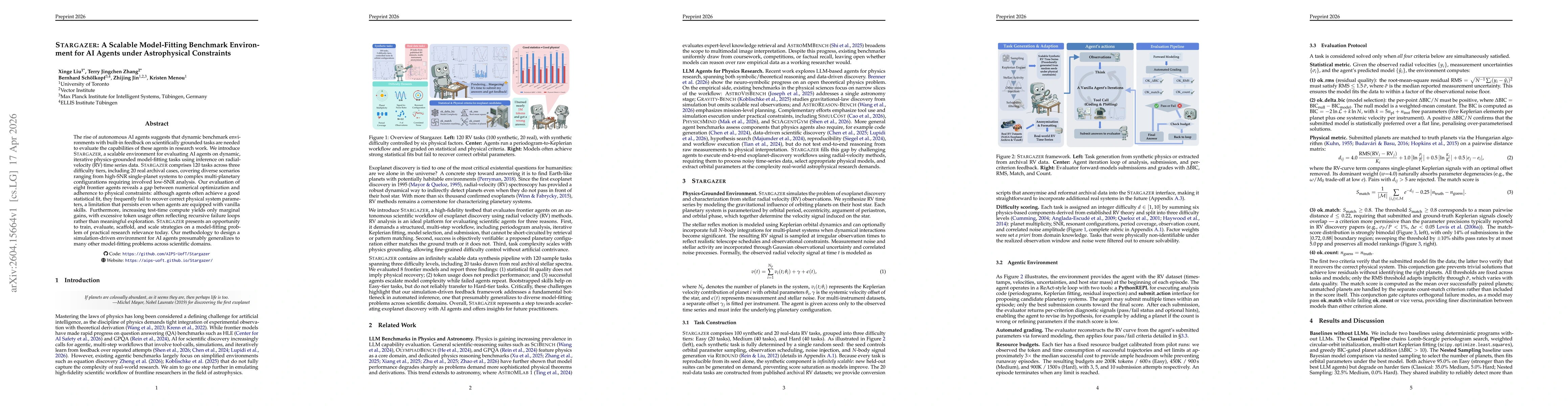 Thumbnail for Stargazer: A Scalable Model-Fitting Benchmark Environment for AI Agents under Astrophysical Constraints