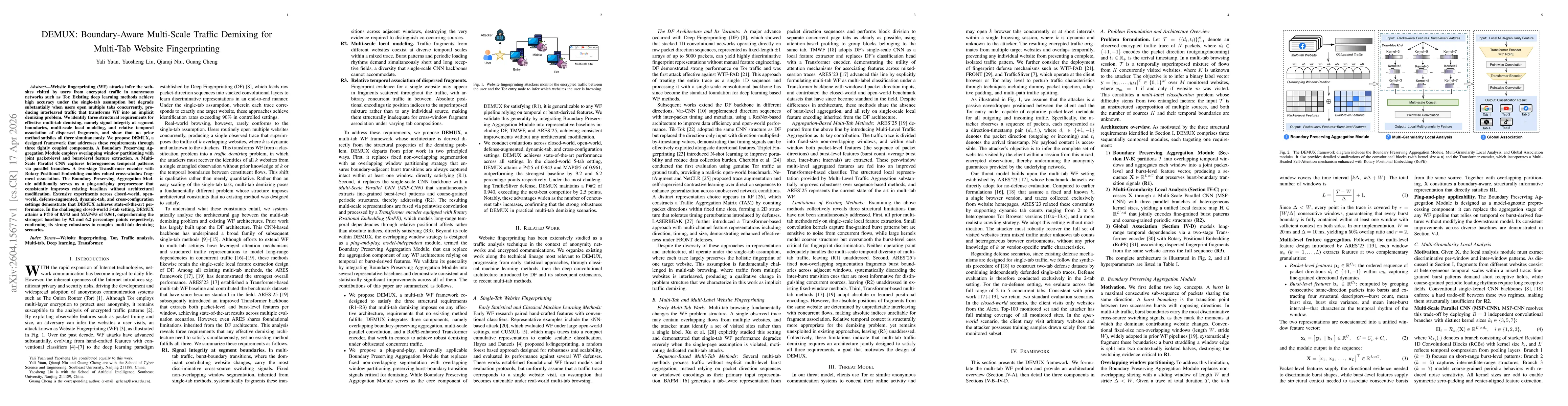 Thumbnail for DEMUX: Boundary-Aware Multi-Scale Traffic Demixing for Multi-Tab Website Fingerprinting
