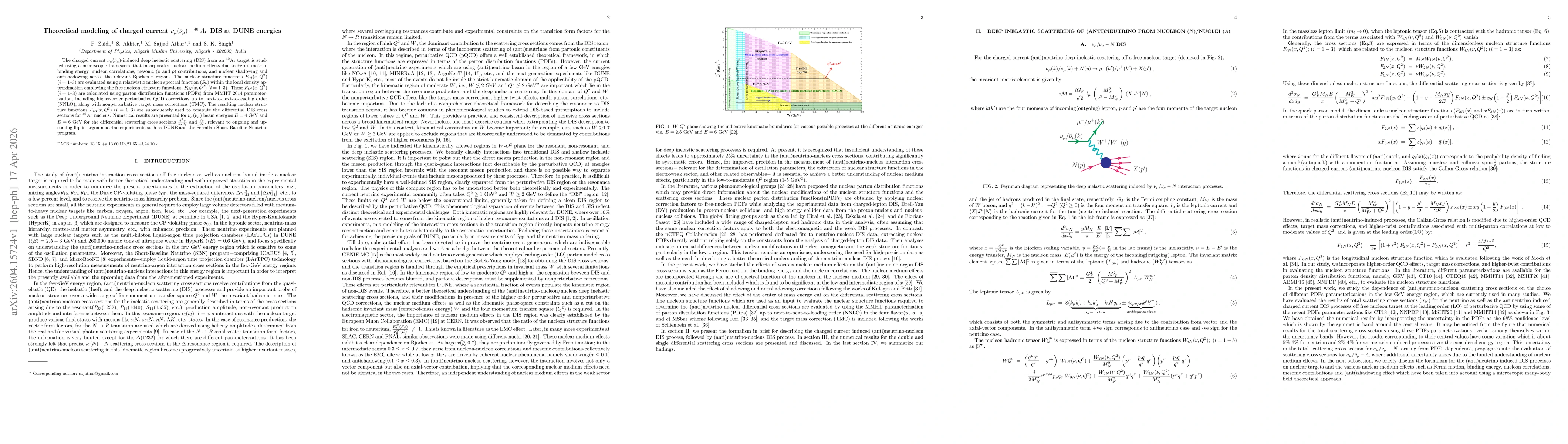 Thumbnail for Theoretical modeling of charged current $ν_μ(\barν_μ)-^{40}Ar$ DIS at DUNE energies