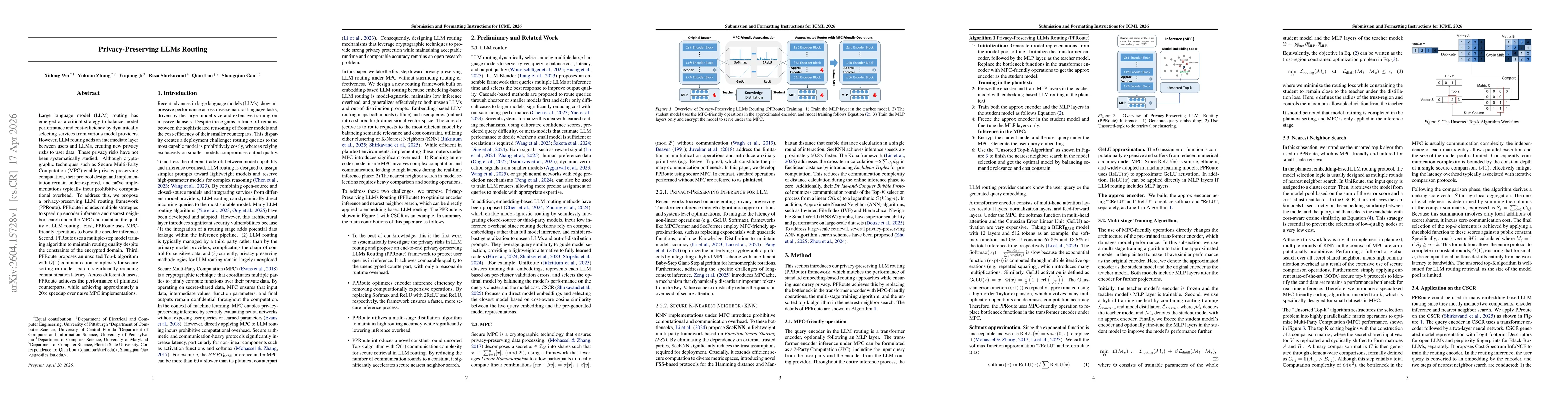 Thumbnail for Privacy-Preserving LLMs Routing
