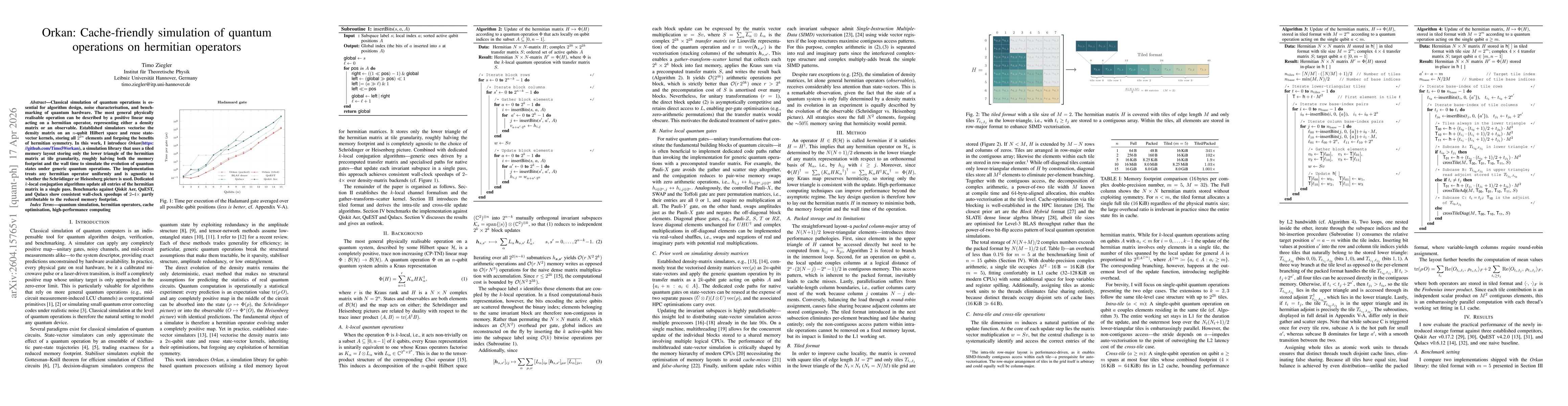 Thumbnail for Orkan: Cache-friendly simulation of quantum operations on hermitian operators