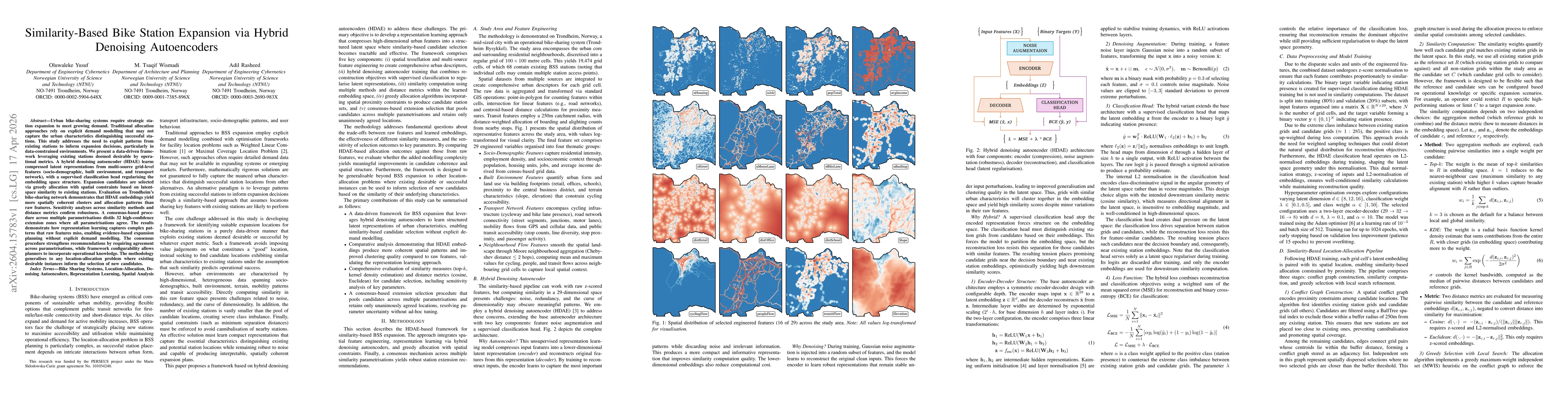 Thumbnail for Similarity-Based Bike Station Expansion via Hybrid Denoising Autoencoders