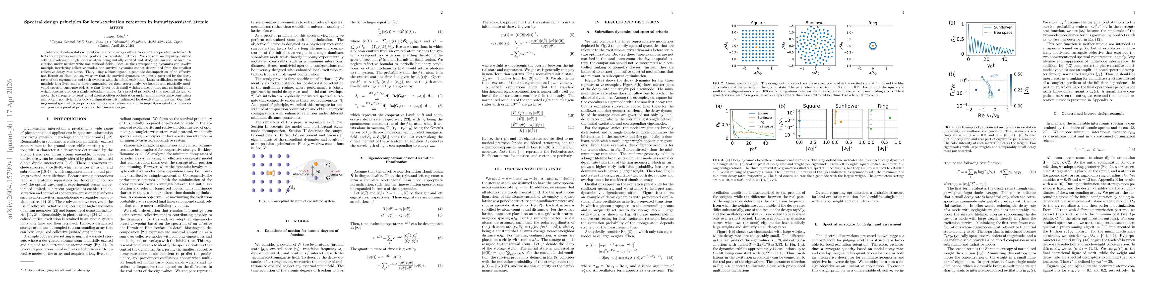 Thumbnail for Spectral design principles for local-excitation retention in impurity-assisted atomic arrays
