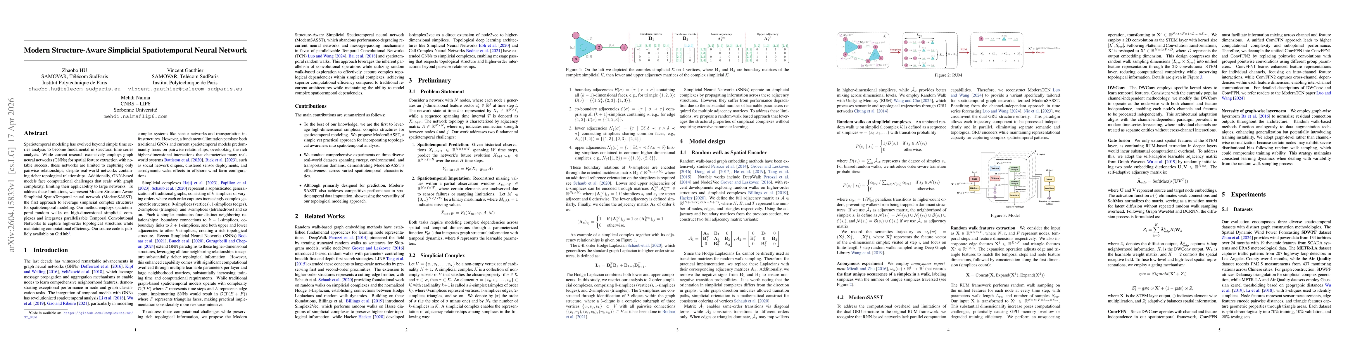 Thumbnail for Modern Structure-Aware Simplicial Spatiotemporal Neural Network