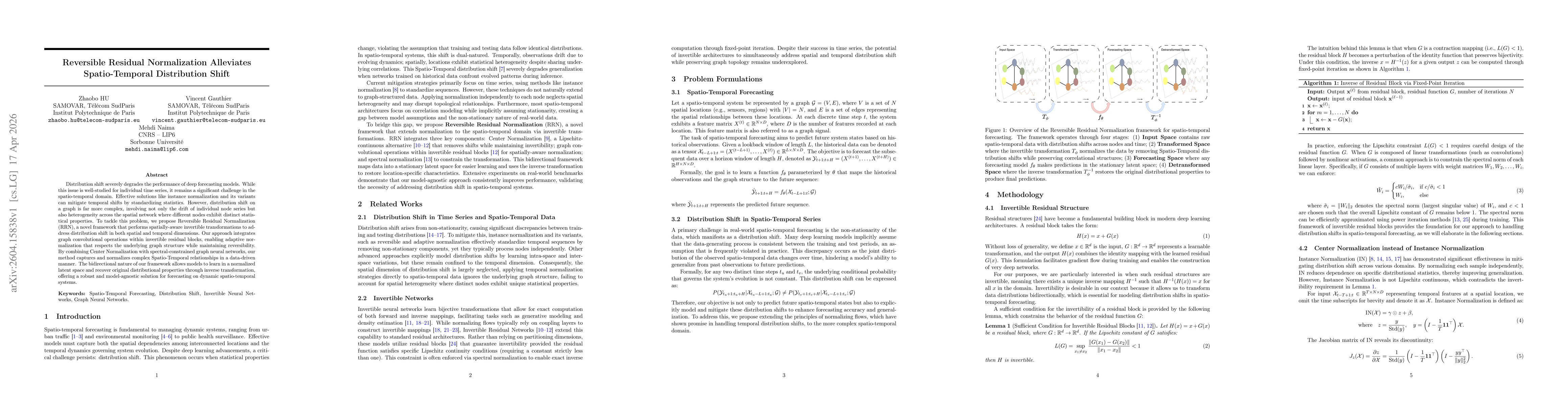 Thumbnail for Reversible Residual Normalization Alleviates Spatio-Temporal Distribution Shift