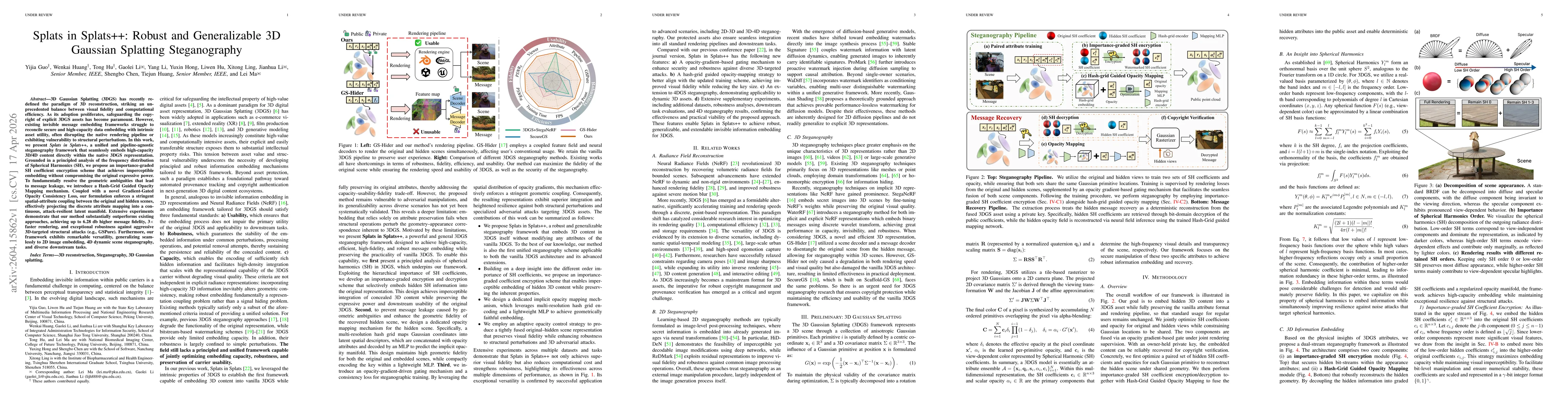 Thumbnail for Splats in Splats++: Robust and Generalizable 3D Gaussian Splatting Steganography