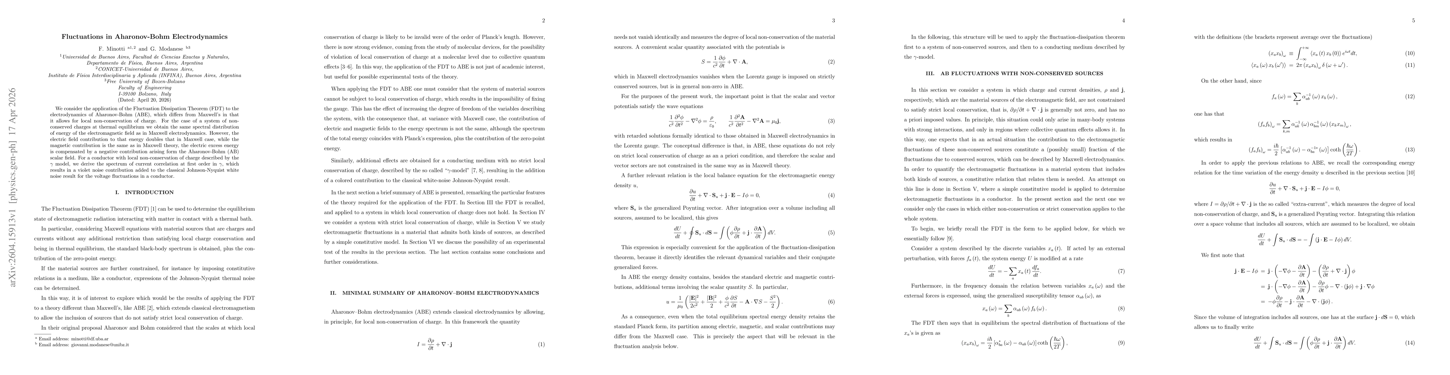 Thumbnail for Fluctuations in Aharonov-Bohm Electrodynamics