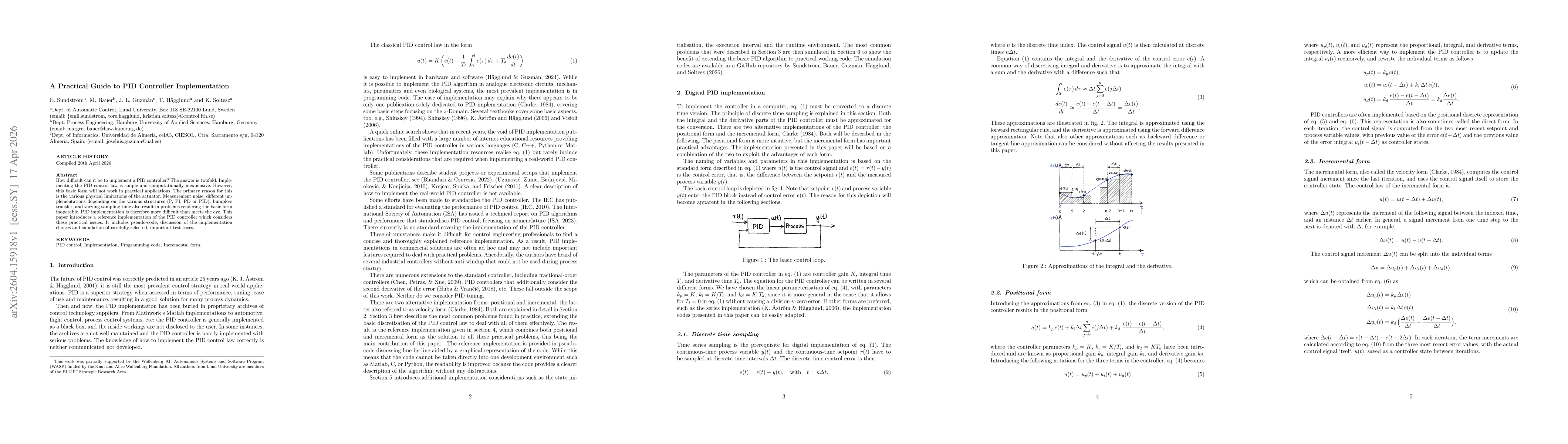 Thumbnail for A Practical Guide to PID Controller Implementation
