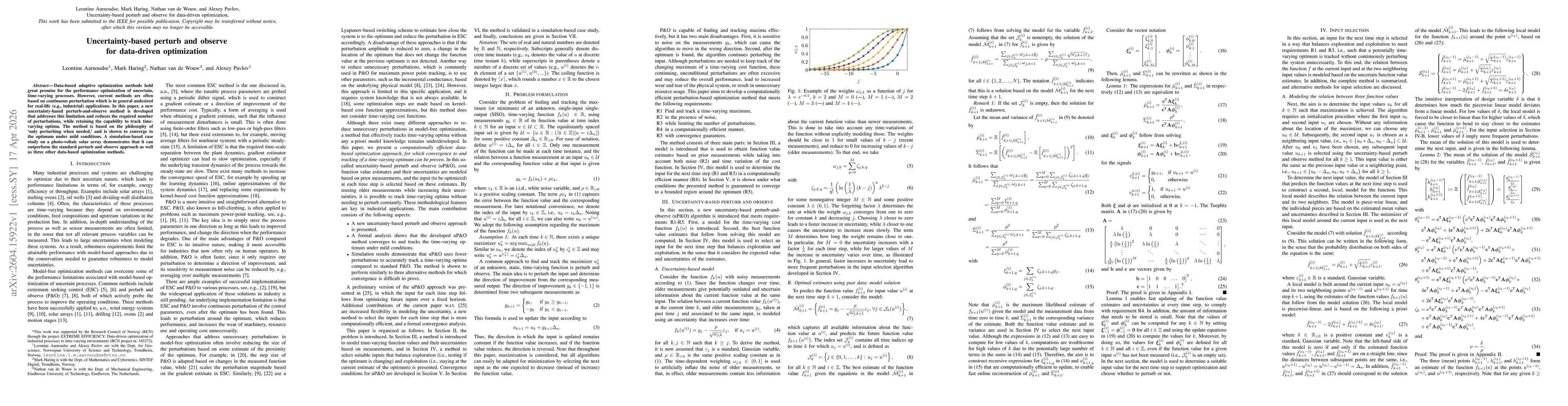 Thumbnail for Uncertainty-based perturb and observe for data-driven optimization