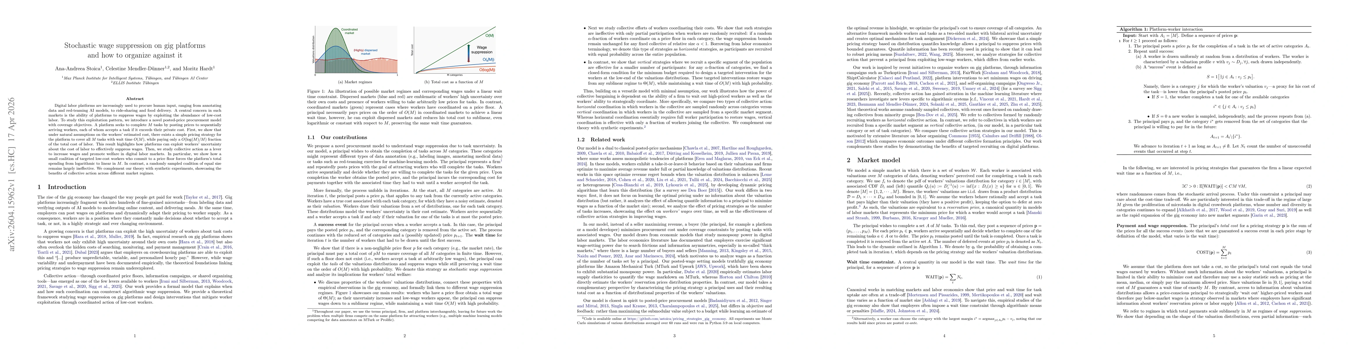 Thumbnail for Stochastic wage suppression on gig platforms and how to organize against it