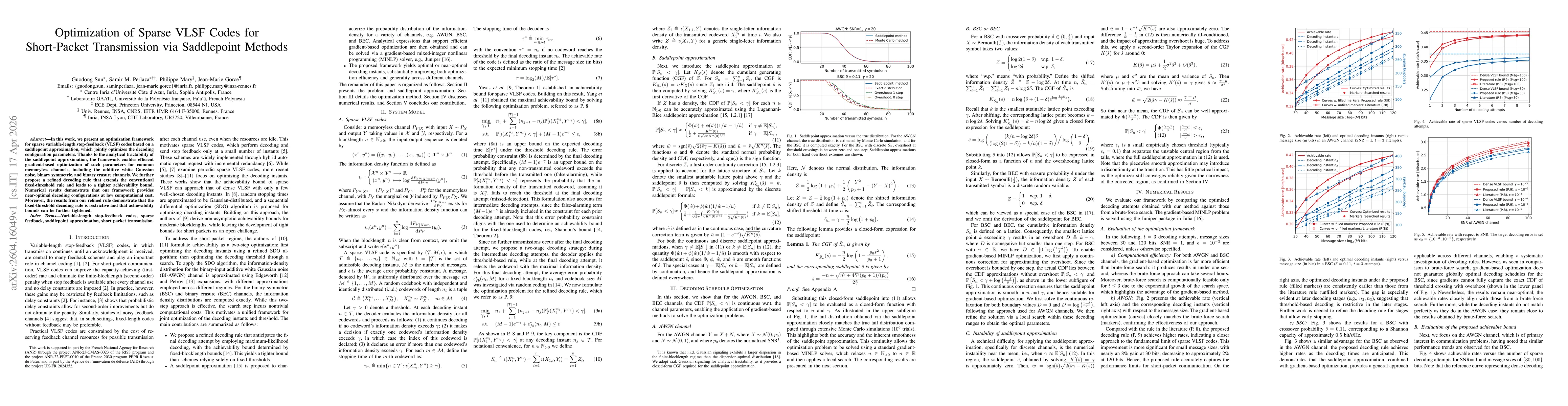 Thumbnail for Optimization of Sparse VLSF Codes for Short-Packet Transmission via Saddlepoint Methods