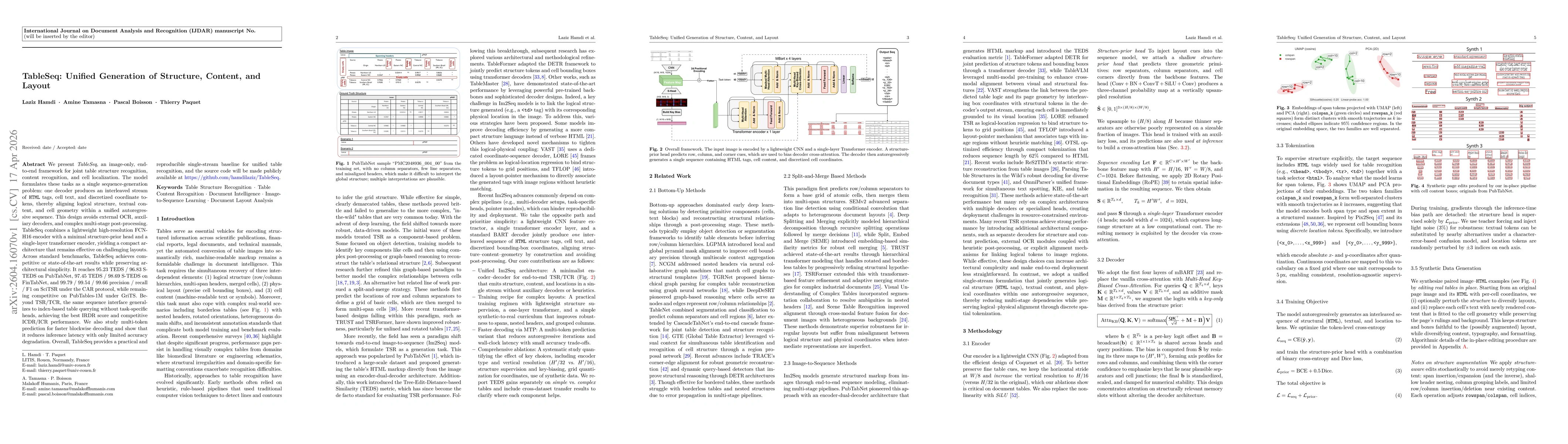 Thumbnail for TableSeq: Unified Generation of Structure, Content, and Layout