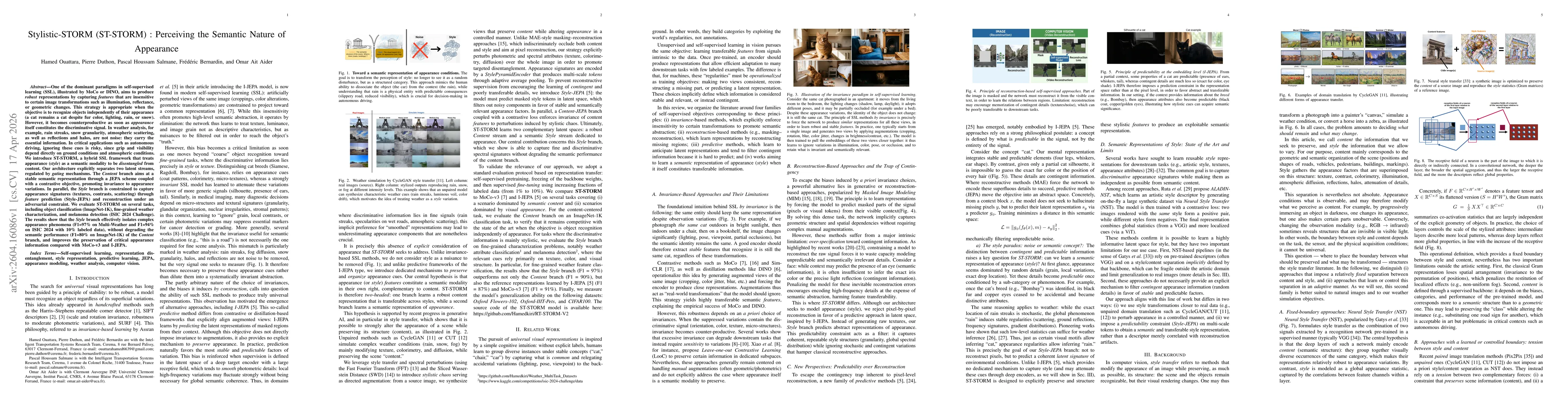 Thumbnail for Stylistic-STORM (ST-STORM) : Perceiving the Semantic Nature of Appearance