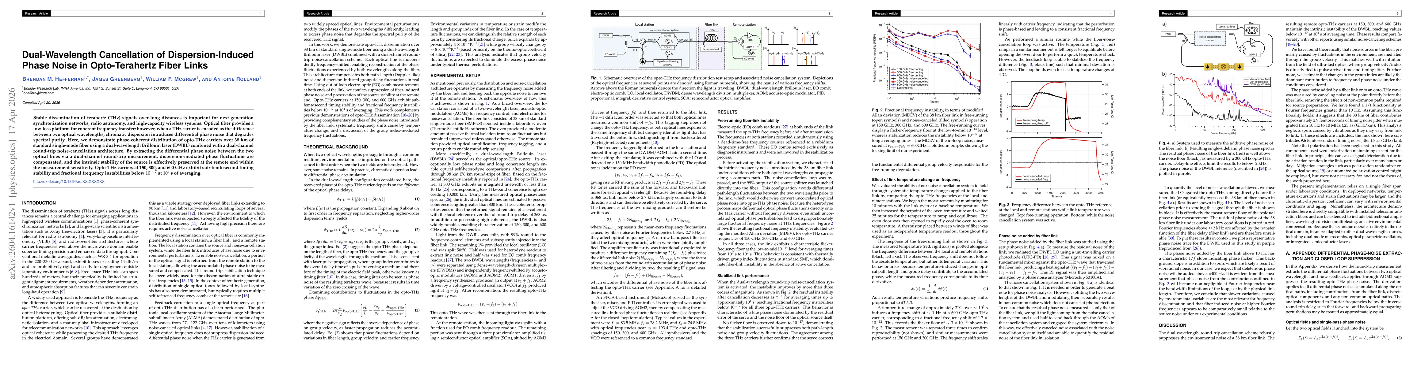 Thumbnail for Dual-Wavelength Cancellation of Dispersion-Induced Phase Noise in Opto-Terahertz Fiber Links