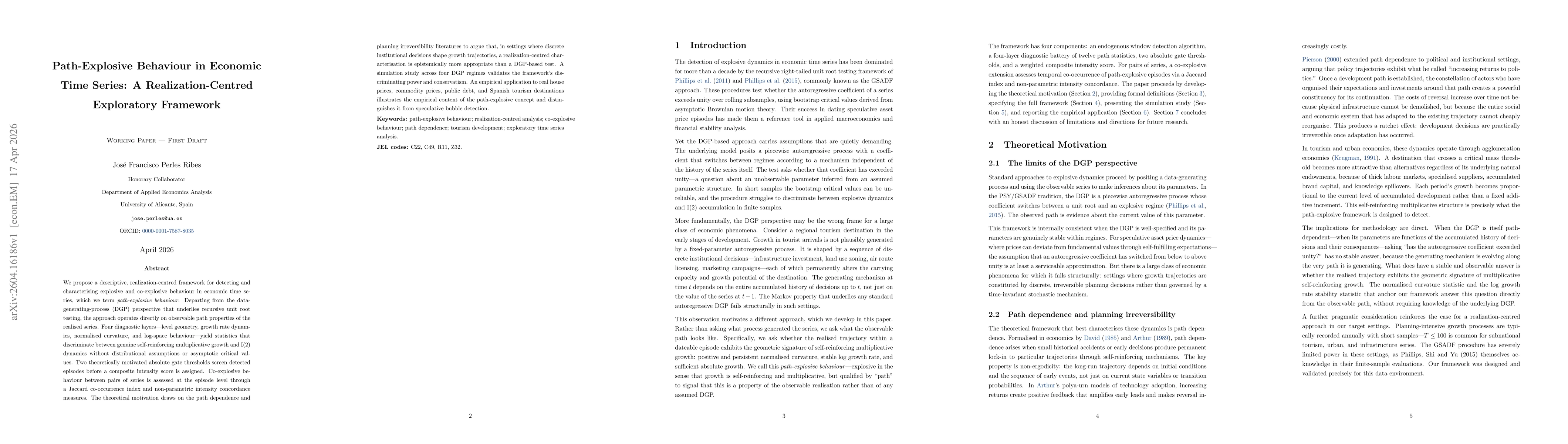 Thumbnail for Path-Explosive Behaviour in Economic Time Series: A Realization-Centred Exploratory Framework