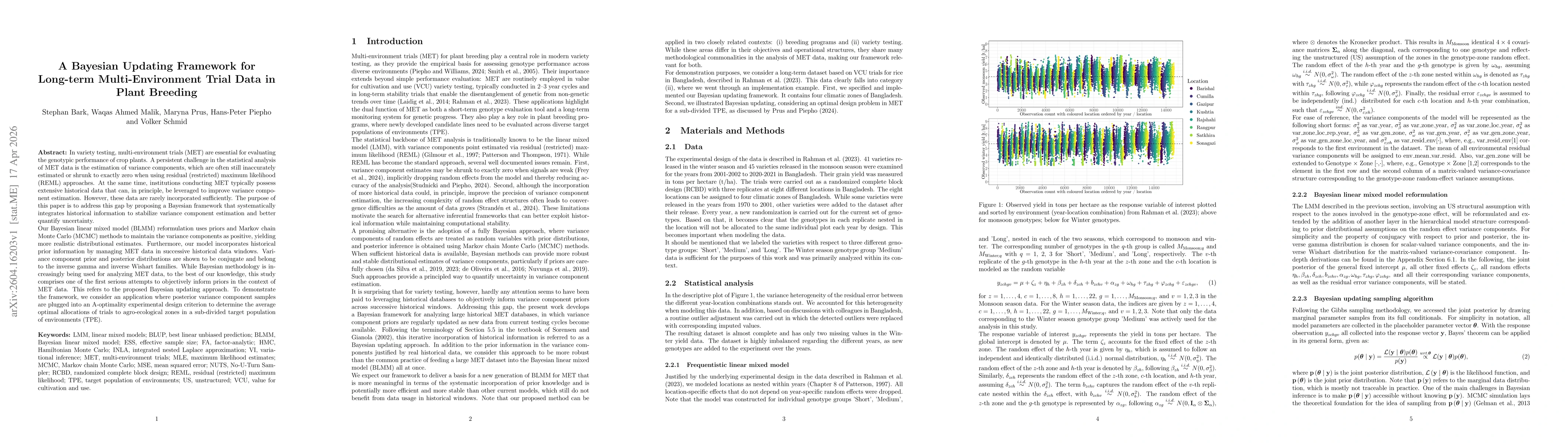 Thumbnail for A Bayesian Updating Framework for Long-term Multi-Environment Trial Data in Plant Breeding