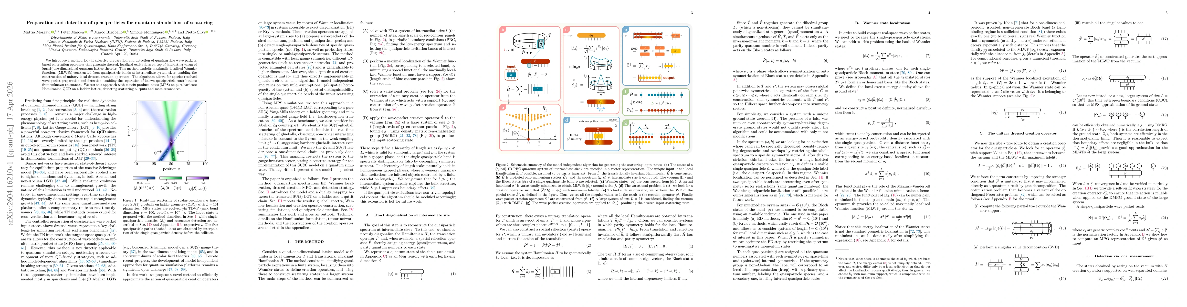 Thumbnail for Preparation and detection of quasiparticles for quantum simulations of scattering